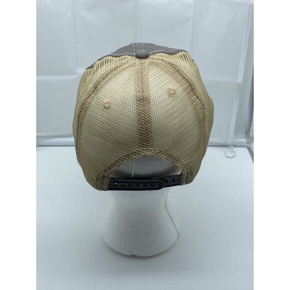 Trump 2020 Gray Tan Cap Trucker Hat Snap-back Summer - Picture 12 of 14